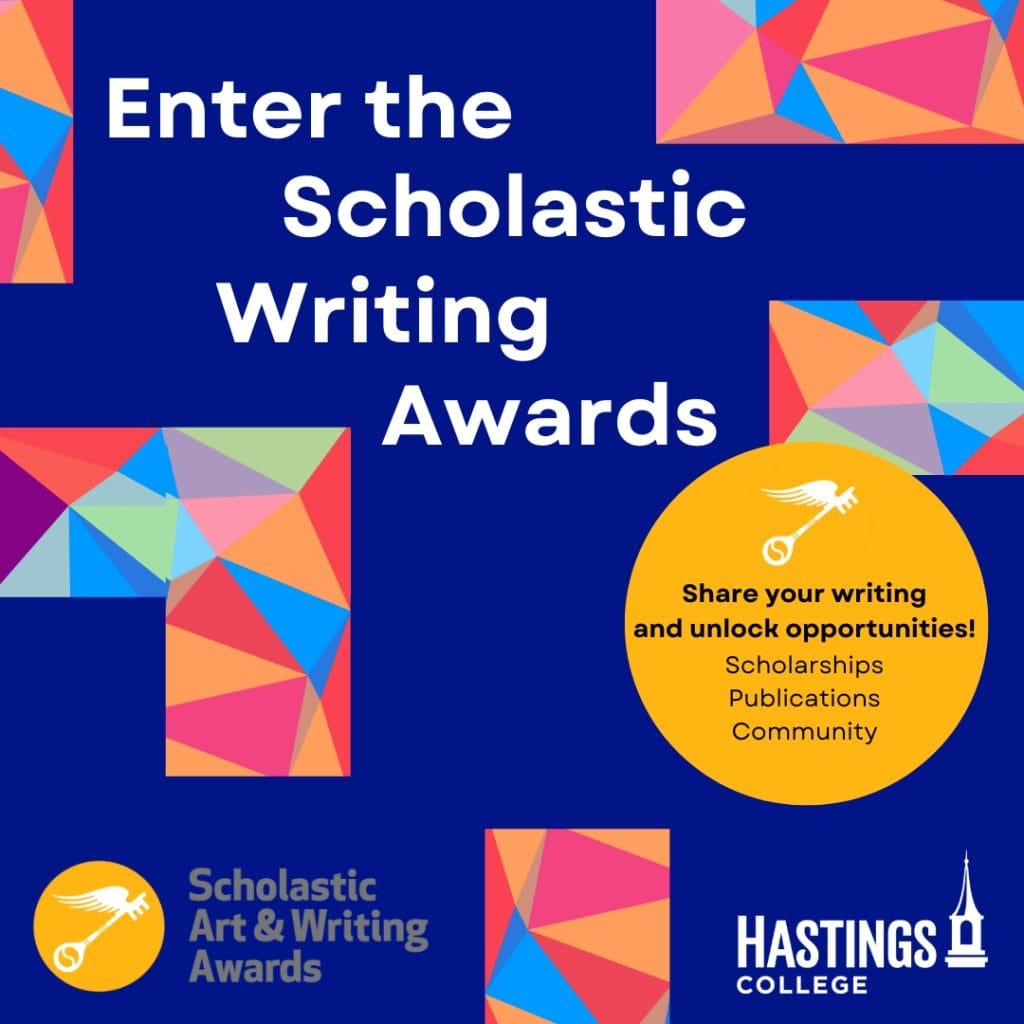 Graphic that says Scholastic Writing Awards